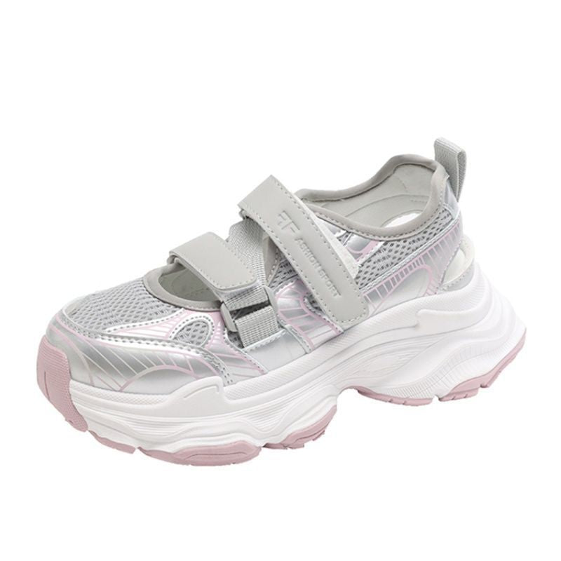 Damen Sportliche Sneaker mit Klettverschluss und innovativem Sohlenprofil EB