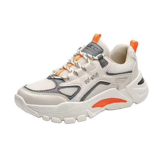 Damen komfortable Chunky Sneakers mit atmungsaktivem Mesh-Obermaterial und flexibler Dämpfungstechnologie EB