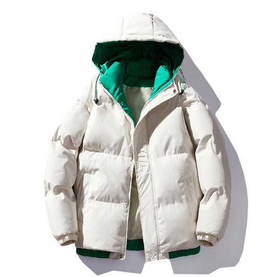 Damen isolierte Winterjacke mit künstlerischem Print und verstellbarem Kapuzensystem EB