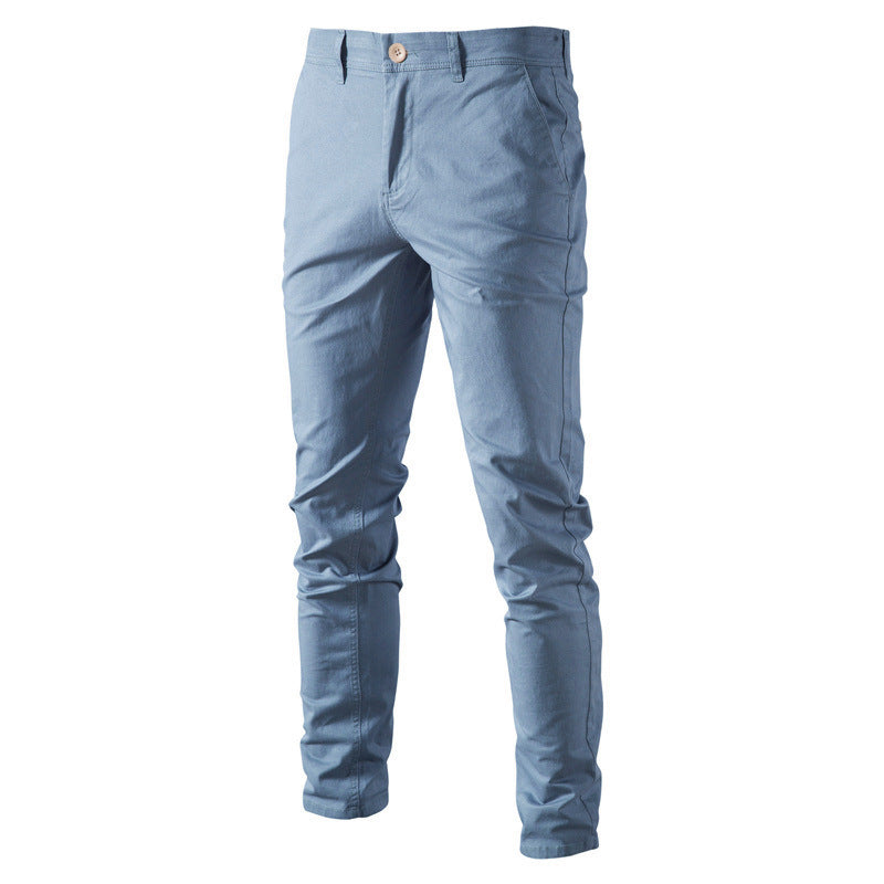 Herren Chinohose mit schmaler Passform und elastischem Bund EB