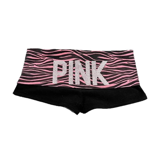 Damen Sportliche Shorts mit modischem Zebra-Muster EB
