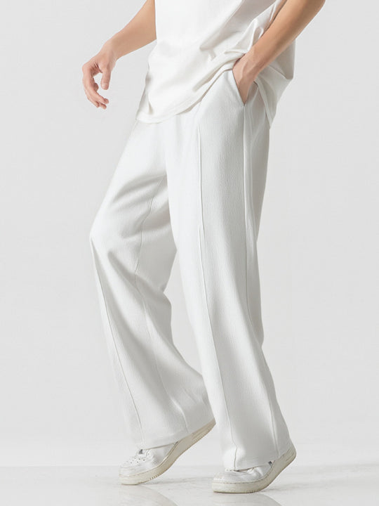 Herren Elegante, weite Freizeithose aus atmungsaktivem Gewebe EB
