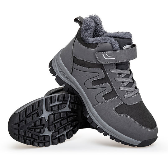Damen Winterstiefel mit praktischem Klettverschluss und isolierender Innensohle EB