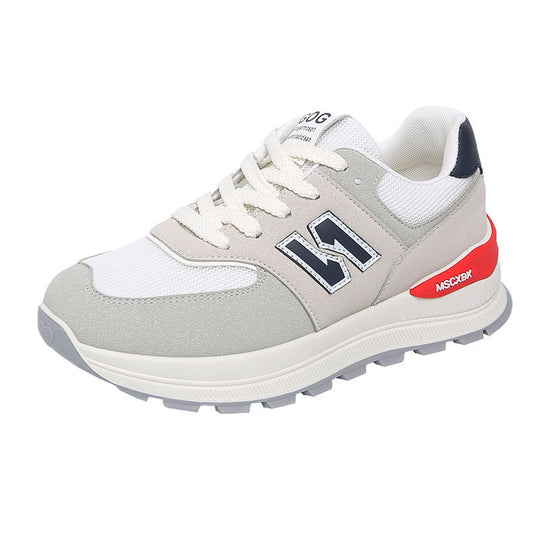 Damen Sportliche Sneaker mit strickbarem Kragen und bequemer Dämpfung EB