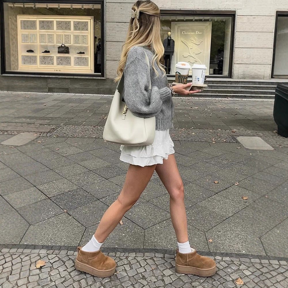 Damen kuscheliger Strickcardigan EB
