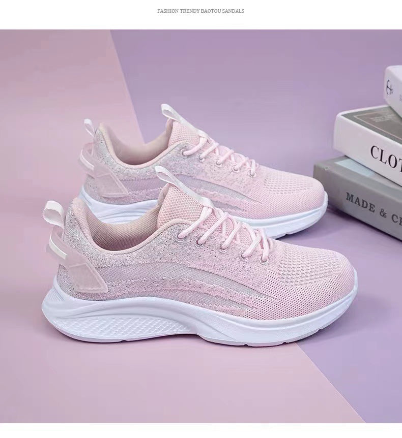 Damen Sportliche Sneakers mit flexibler Dämpfung und atmungsaktivem Obermaterial EB
