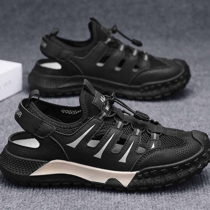Damen Komfortable Sport Sandalen mit atmungsaktivem Obermaterial und rutschfester Sohle EB