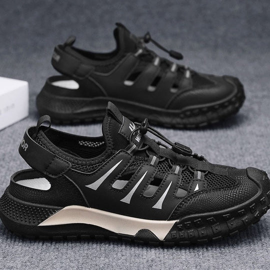 Damen Komfortable Sport Sandalen mit atmungsaktivem Obermaterial und rutschfester Sohle EB