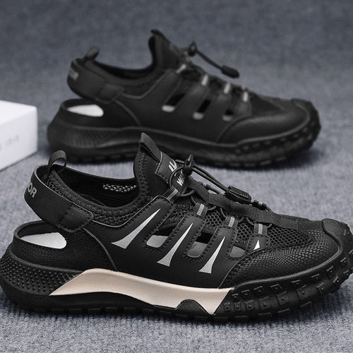 Damen Komfortable Sport Sandalen mit atmungsaktivem Obermaterial und rutschfester Sohle EB