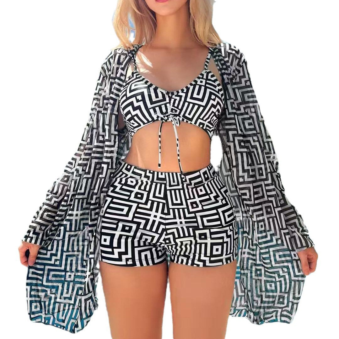 Damen Bikiniset mit leichtem Überwurf EB