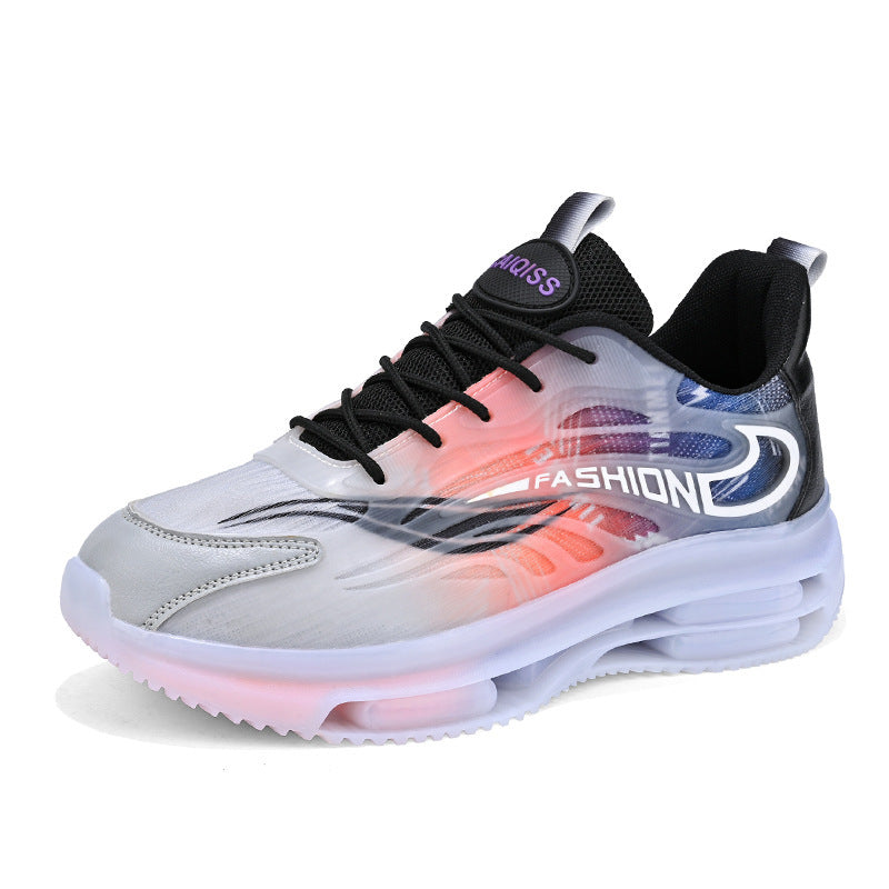 Herren sportlicher Luftkammersneaker mit transparentem TPU-Obermaterial, sichtbarer Luftkapsel und stoßdämpfender Plateausohle EB