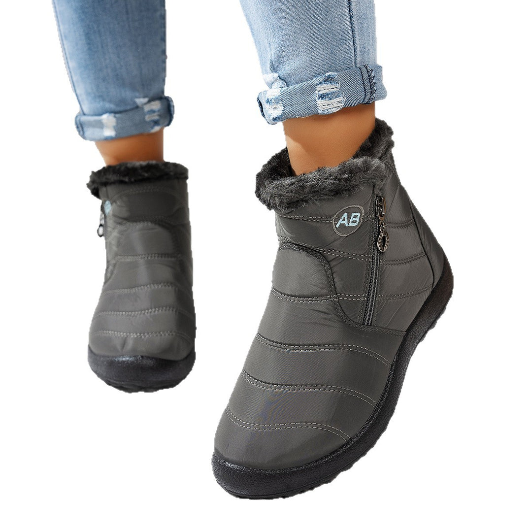 Damen Winterstiefel mit praktischem Reißverschluss und kuscheligem Innenfutter EB
