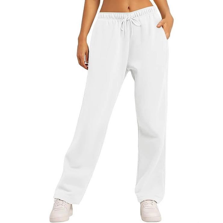 Damen Sportliche Freizeithose mit elastischem Bund und praktischen Taschen EB