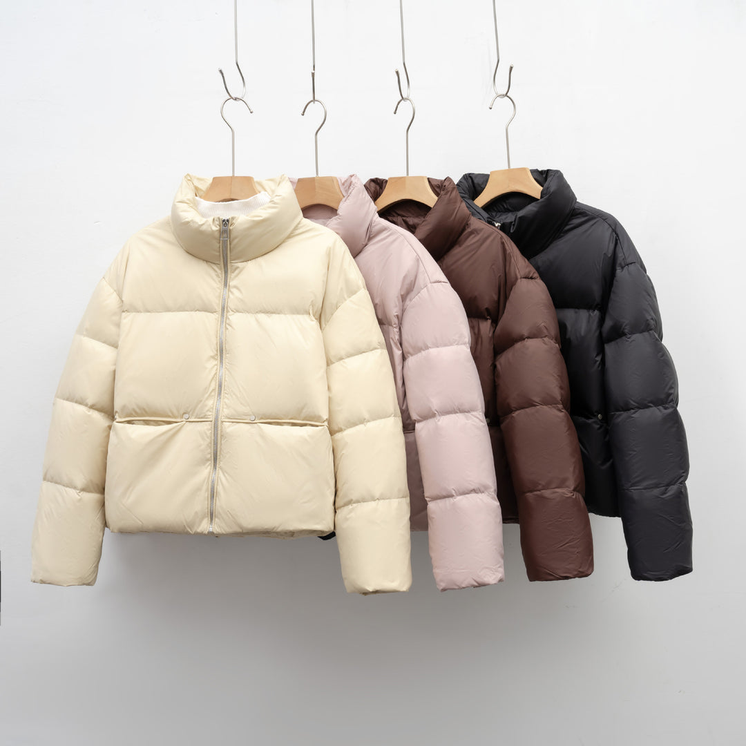 Damen hochwertige Steppjacke mit kurzem Schnitt EB