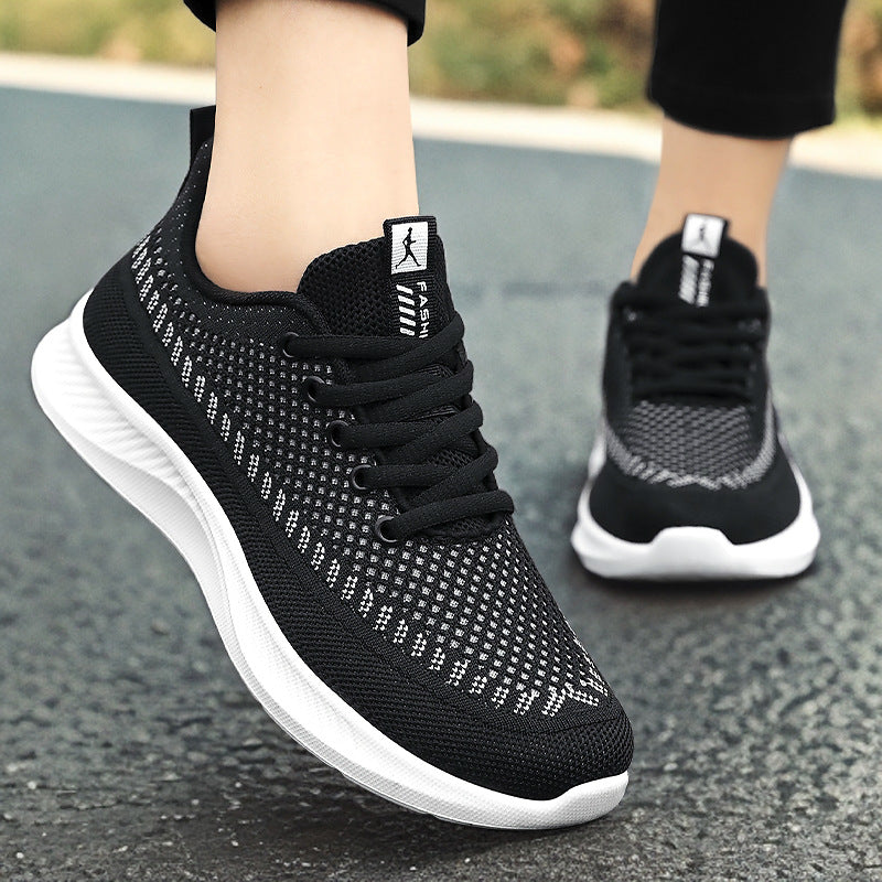 Damen Sportliche und atmungsaktive Sneakers mit rutschfester Sohle EB