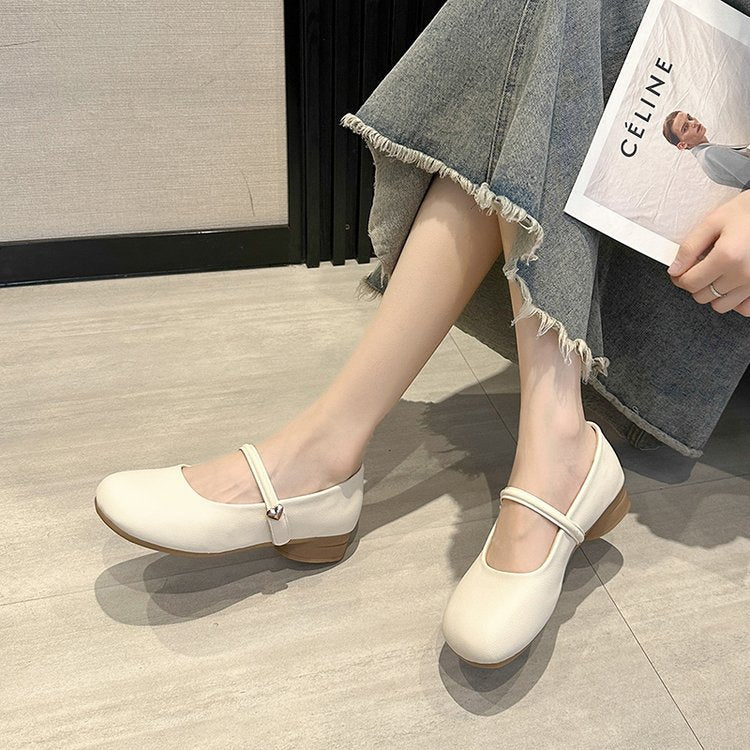 Damen Ballerinas mit verstellbarem Riemen und Komfortsohle EB