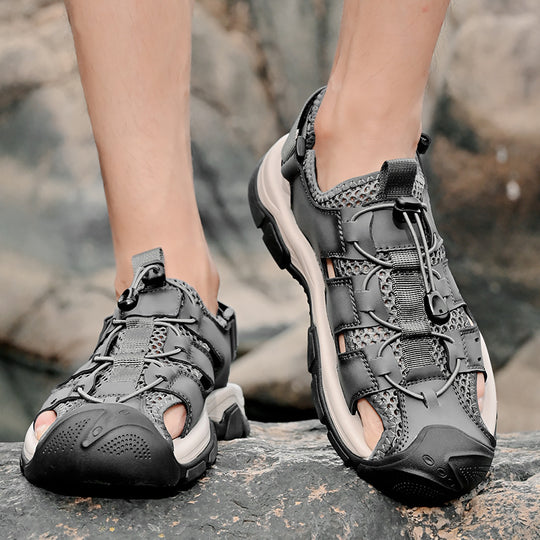 Herren Atmungsaktive Outdoor-Sandalen mit rutschfester Sohle EB