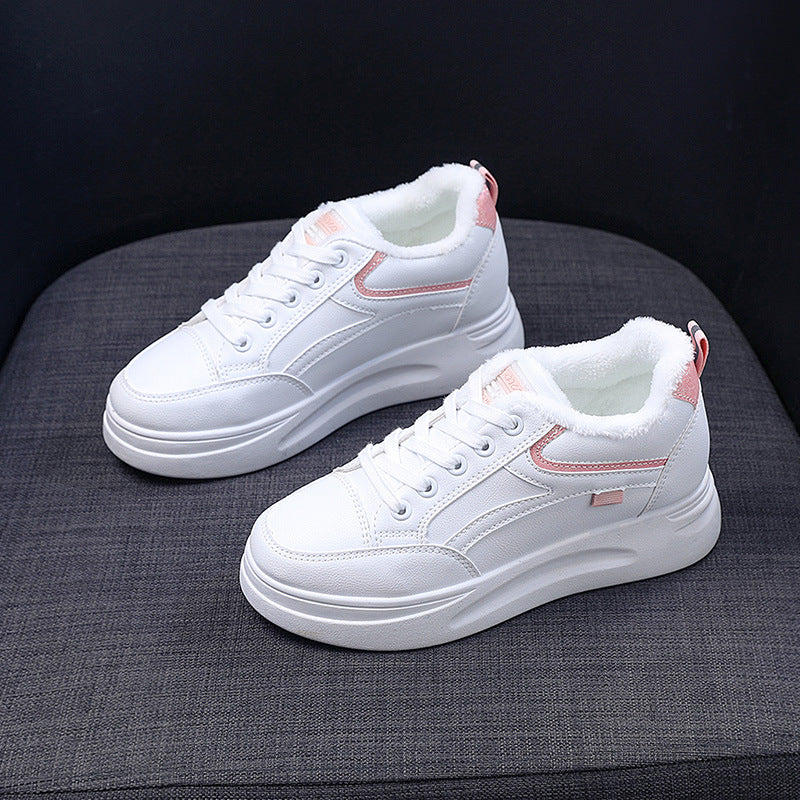 Damen warme High-Top Sneaker mit kuscheligem Innenfutter und rutschfester Sohle EB