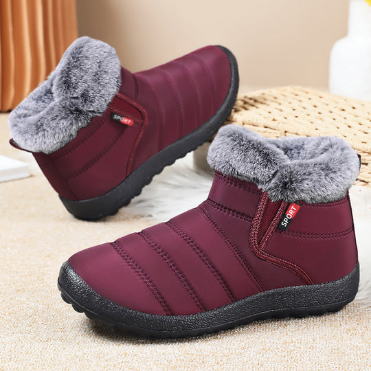 Damen Isolierte Winterstiefel mit rutschfester Sohle und kuscheligem Innenfutter EB