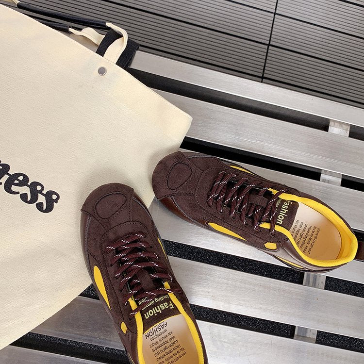 Damen sportliche Freizeit-Sneaker mit atmungsaktiver Obermaterialstruktur und gepolsterter Innensohle EB