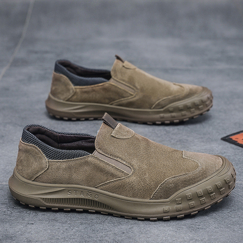 Herren bequeme Slipper aus Wildleder EB