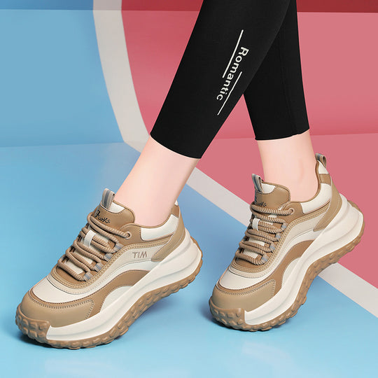 Damen trendige Plattform-Sneaker mit dämpfender Sohle EB