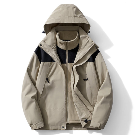 Damen Zweilagiger Outdoorparka mit abnehmbarer Fleece-Innenjacke EB