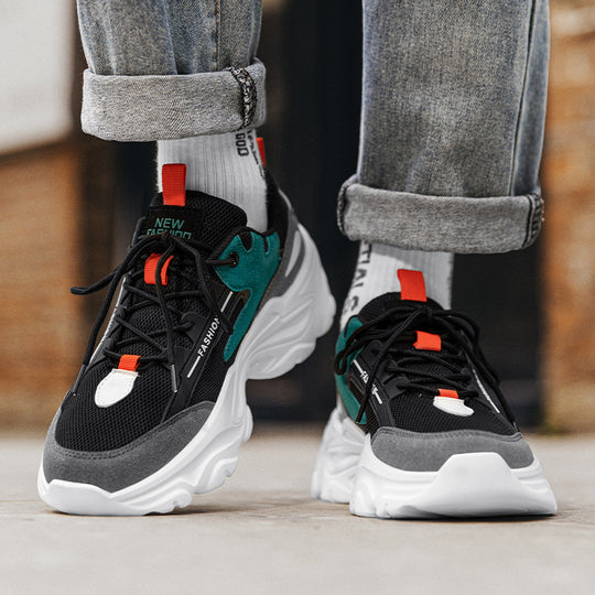Damen Sportliche Modische Sneakers mit dämpfender Sohle und atmungsaktivem Obermaterial EB