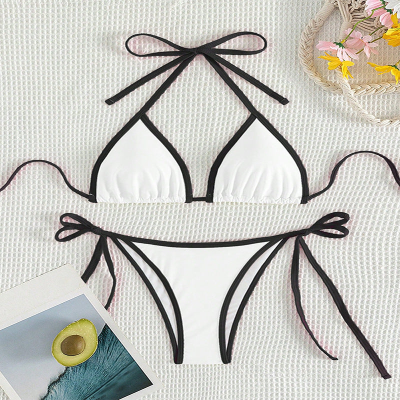 Damen Triangel-Bikini mit verstellbaren Bändern EB