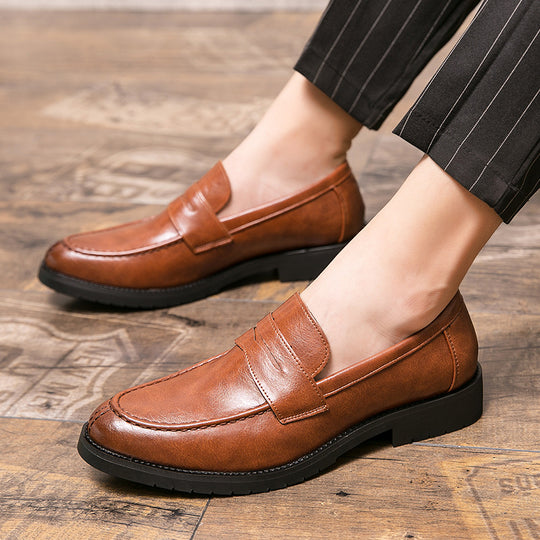 Damen Mokassins mit eleganter Lederoberfläche und rutschfester Sohle EB