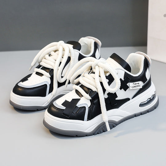 Damen Sportliche Chunky Sneakers mit atmungsaktivem Obermaterial und verstärktem Dämpfungssystem EB