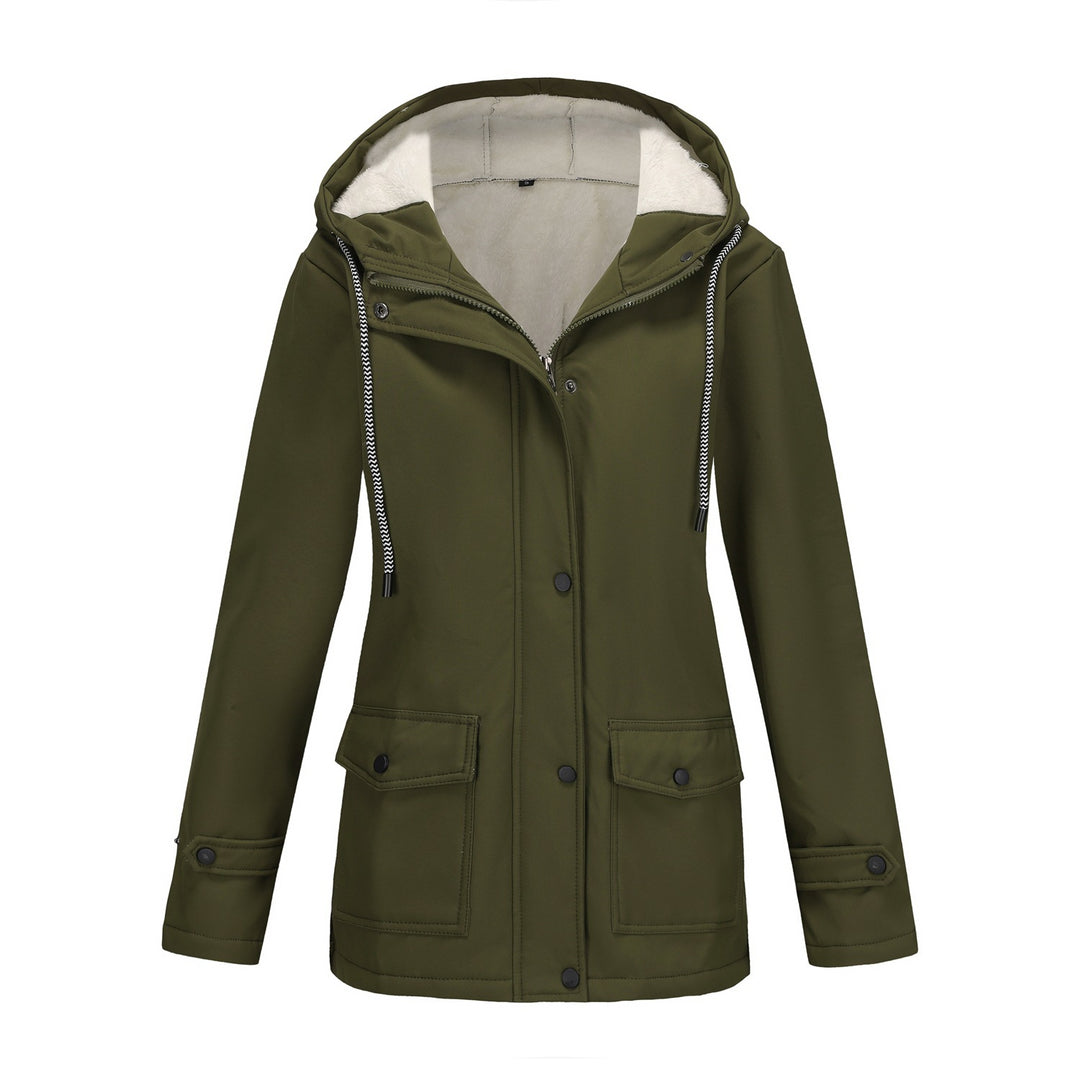 Damen Funktionale Winterjacke mit Fleece-Futter und Kapuze EB