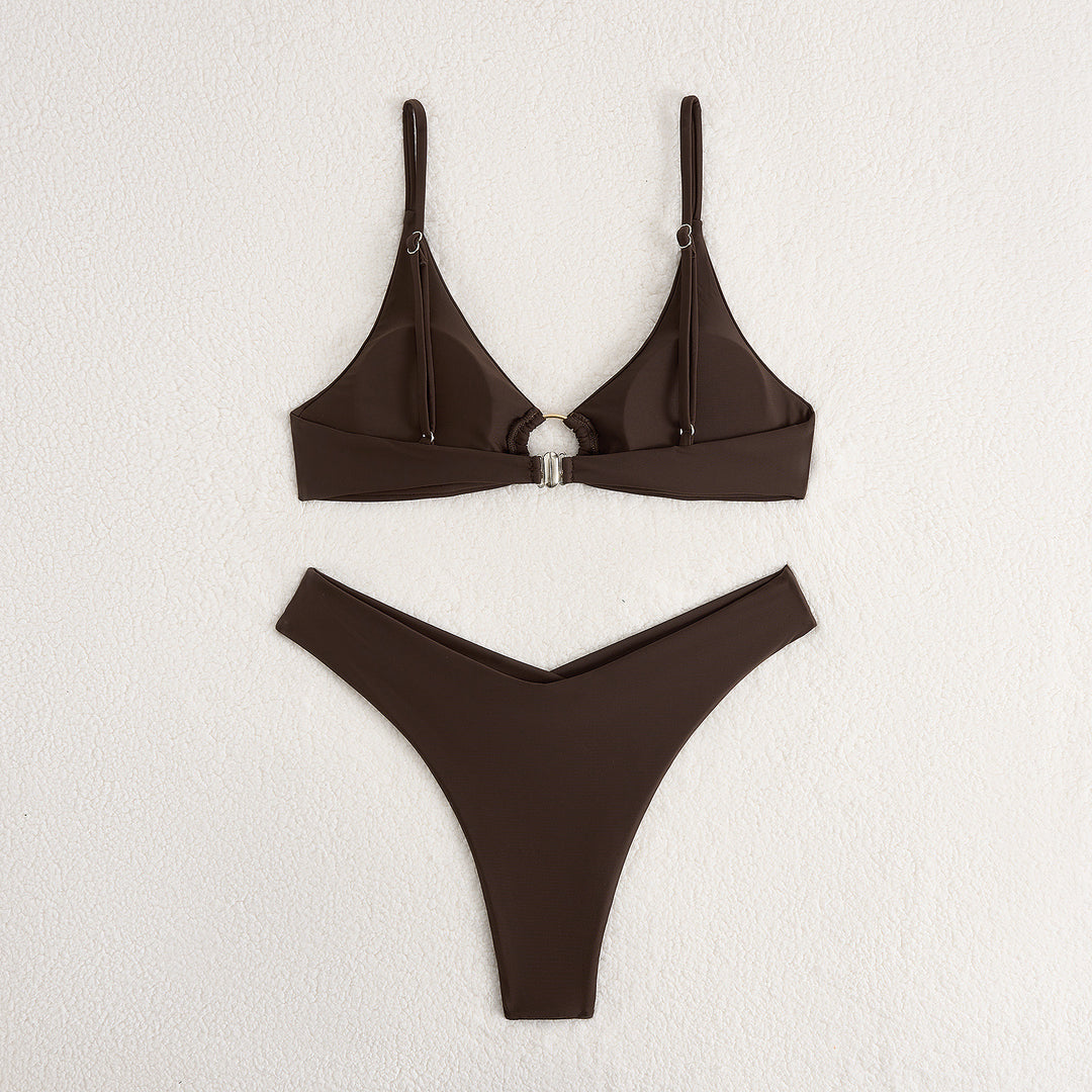Damen Triangel-Bikini mit elegantem Ring-Detail EB