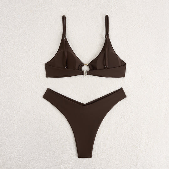Damen Triangel-Bikini mit elegantem Ring-Detail EB