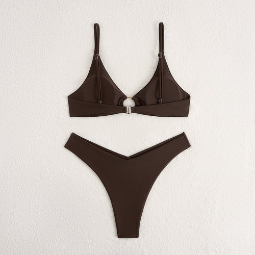 Damen Triangel-Bikini mit elegantem Ring-Detail EB