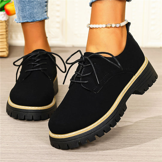Damen Schnürschuhe mit robustem Profil und modernem Look EB