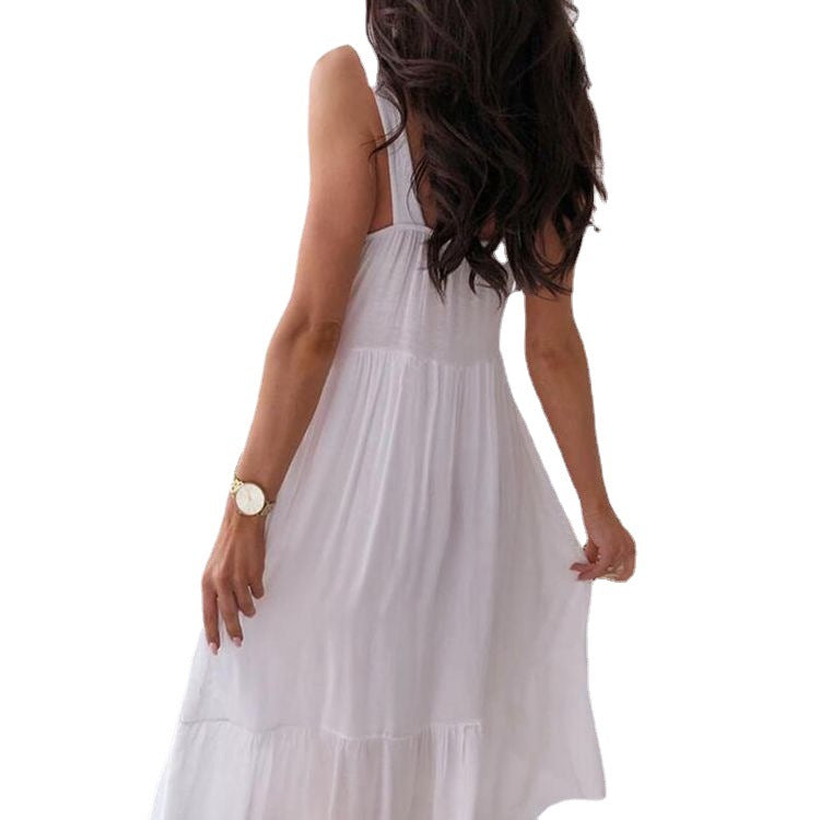 Damen Sommerkleid mit eleganten Spitzenakzenten und luftiger Passform Heidi-Mode