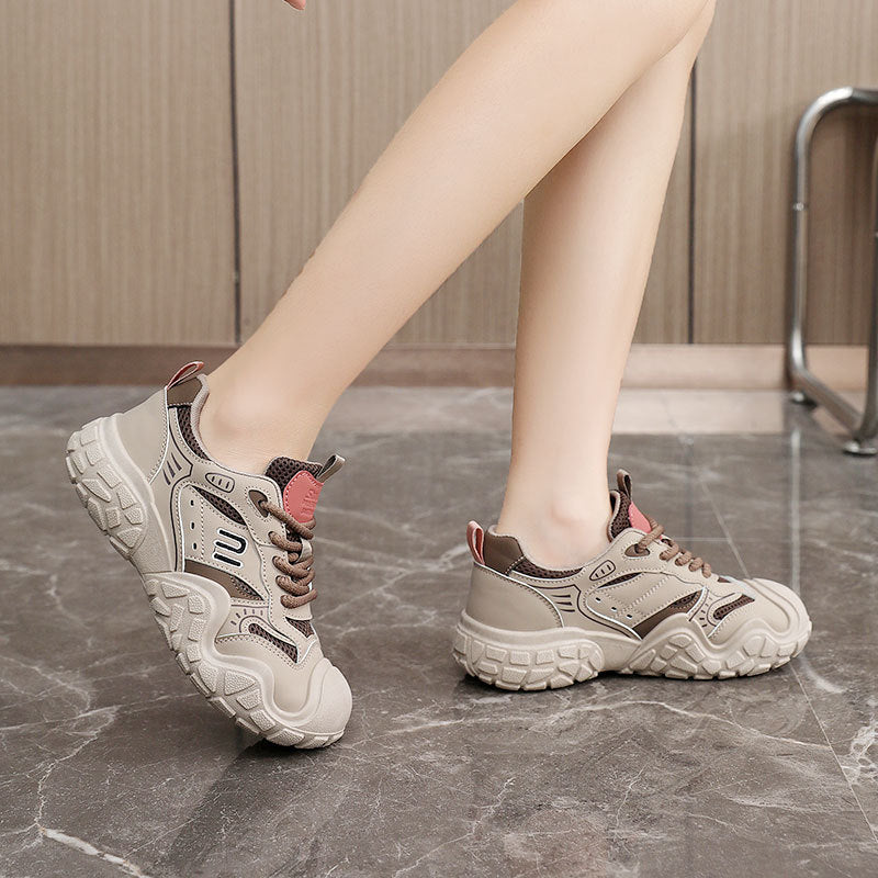 Damen Komfortable Freizeitsneaker mit atmungsaktiver Netzstruktur und sportlichem Design EB
