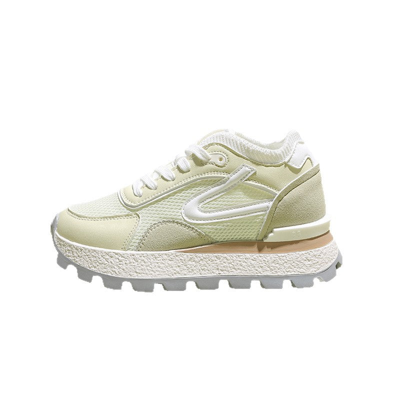 Damen sportliche Sneakers mit atmungsaktiver Mesh-Oberfläche und dämpfendem Sohlenprofil EB