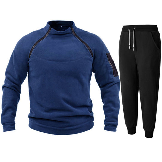 Herren Funktions-Fleecejacke mit elastischen Sporthosen EB