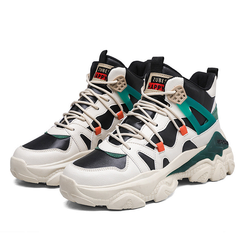 Damen Modische Sport Sneaker mit hohem Schaft und rutschfester Sohle EB