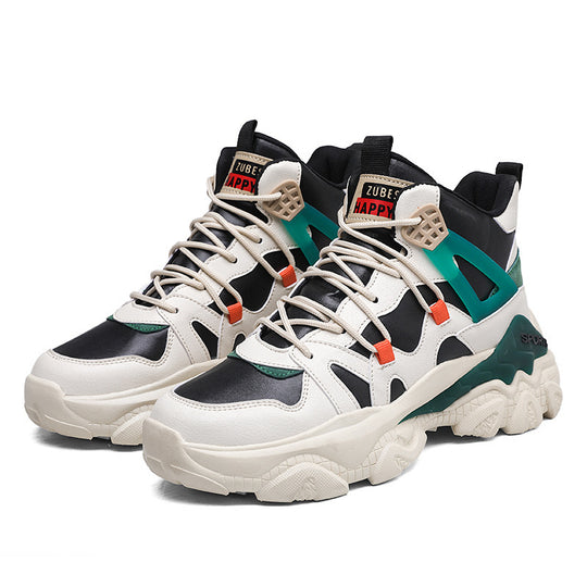 Damen Modische Sport Sneaker mit hohem Schaft und rutschfester Sohle EB