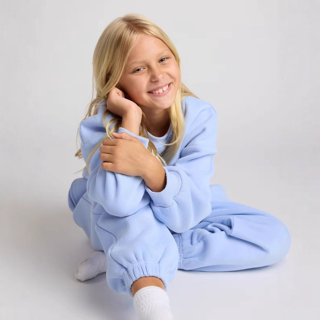 Damen lässiges Sweatshirt und bequeme Jogginghose Set EB