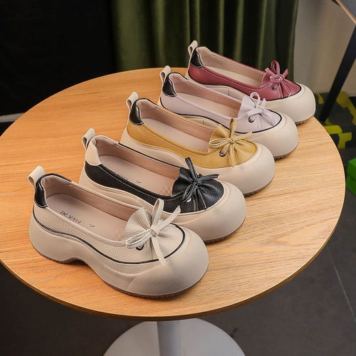 Damen modische Ballerinas mit komfortabler Sohle und kunstvollem Design EB