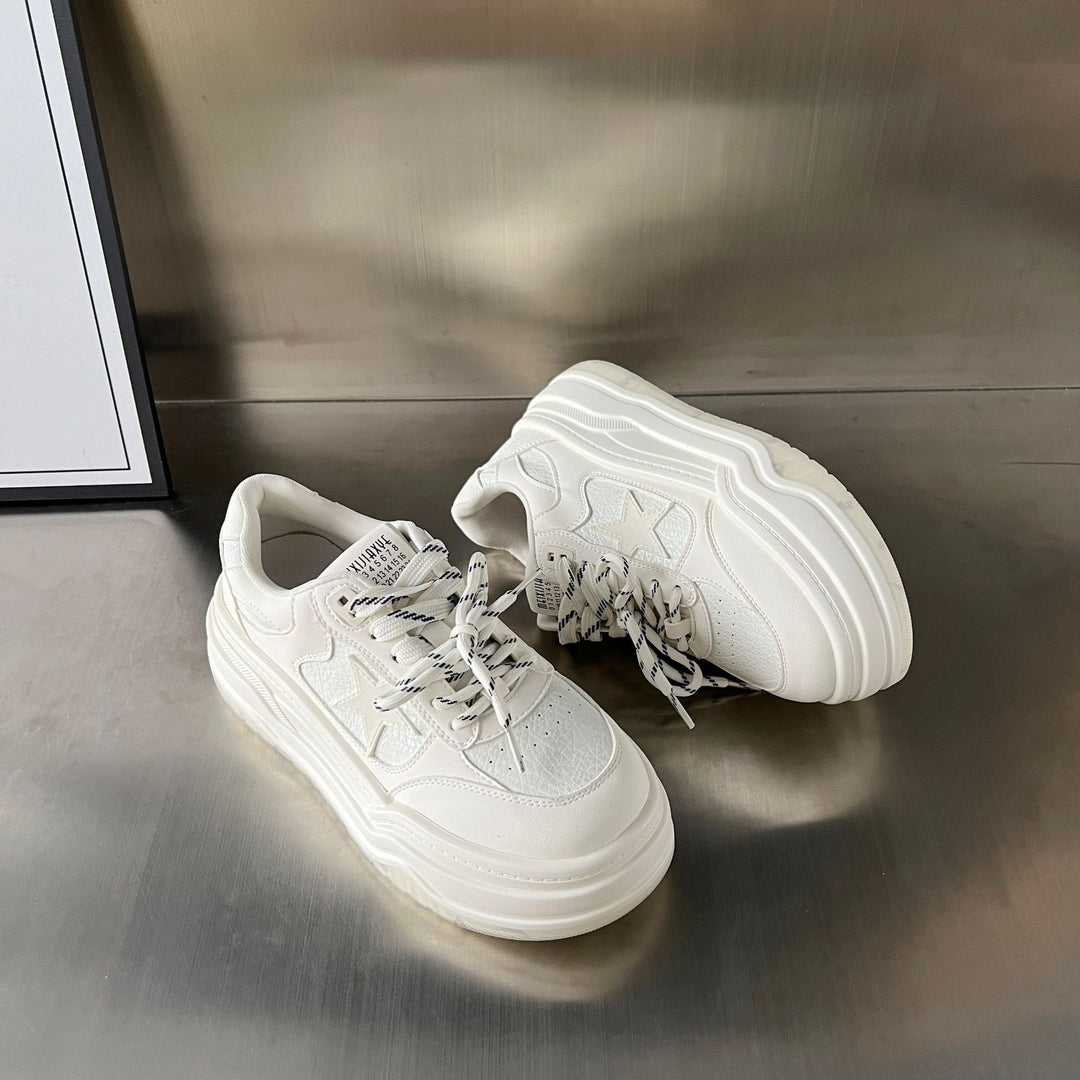Damen Chunky Sneakers mit stabiler Plattform und atmungsaktiver Obermaterialbeschaffenheit EB