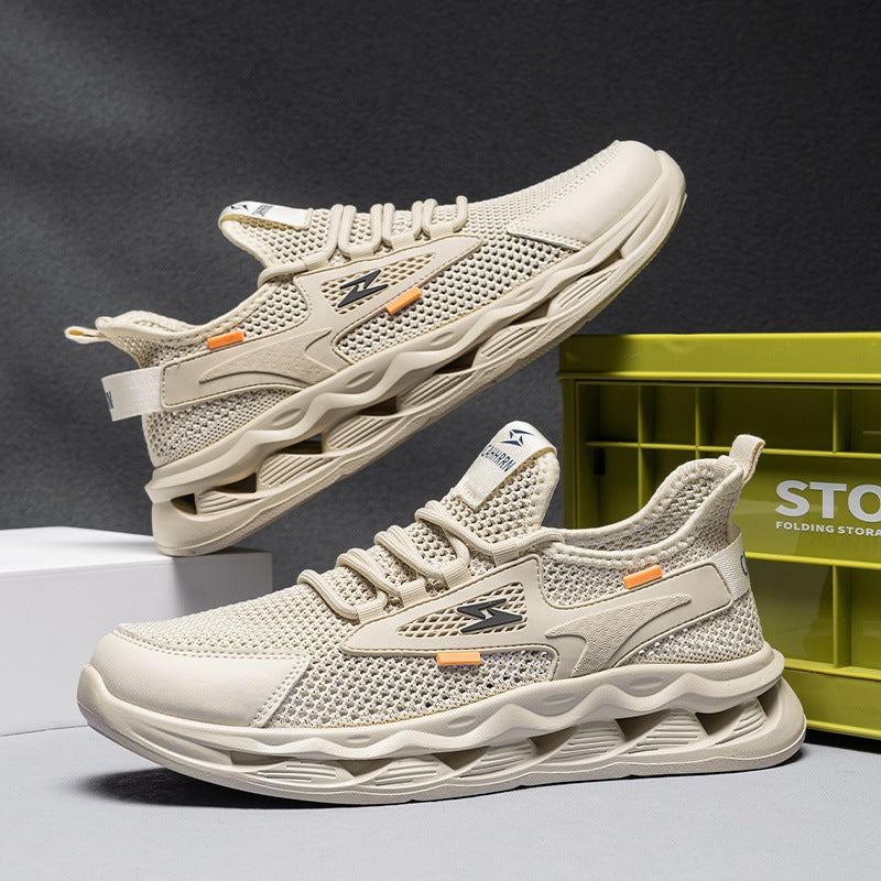 Damen Sportliche Laufsneaker mit atmungsaktivem Mesh-Obermaterial und dämpfender Sohle EB