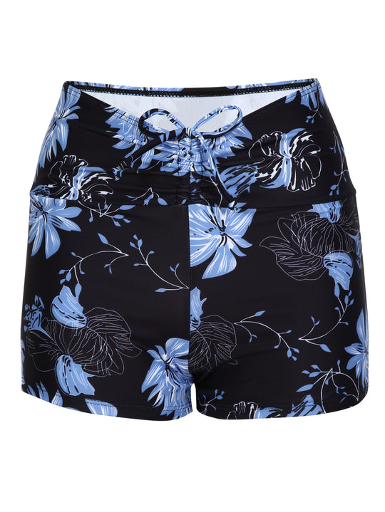 Damen Bikini-Höschen mit hohem Bund und raffinierten Rüschendetails EB
