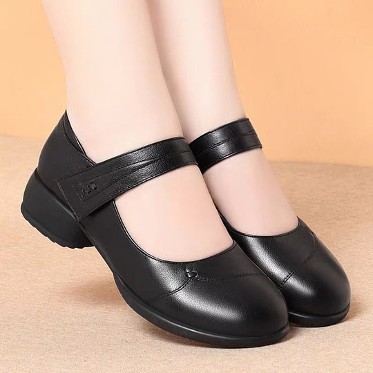 Damen Mary Jane Ballerinas mit verstellbarem Riemen und komfortabler Sohle EB