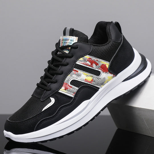 Damen Trendige Sneaker mit atmungsaktivem Obermaterial und stoßdämpfender Sohle EB