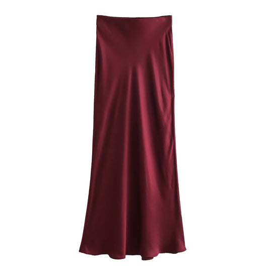 Damen langer Satinrock EB